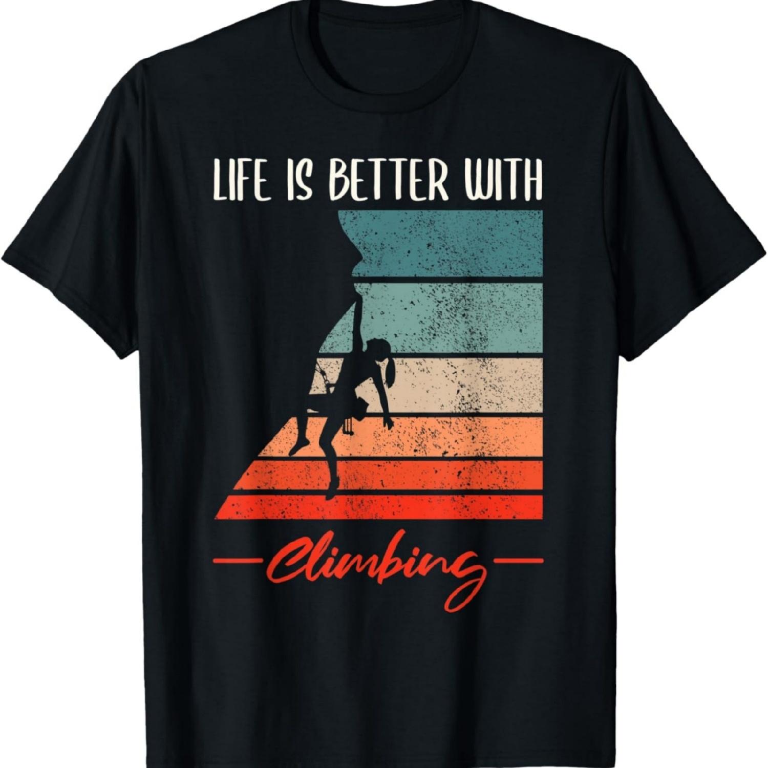 

Life Is Better With Climbing T-Shirt XXXXXL різнокольоровий