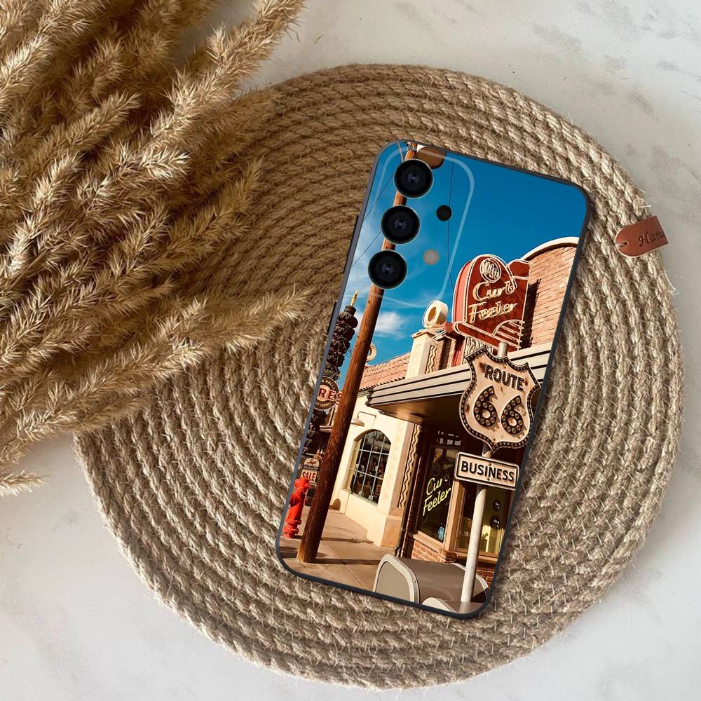 Travel Los Angeles California Phone Case For Samsung S25,S24,S21,S22,S23,S30,Ultra,S20,Plus,Fe,Lite,Note,10,9,5G Black Cover