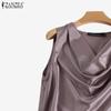 ZANZEA Womens Casual Sleeveless Summer Tank Tops