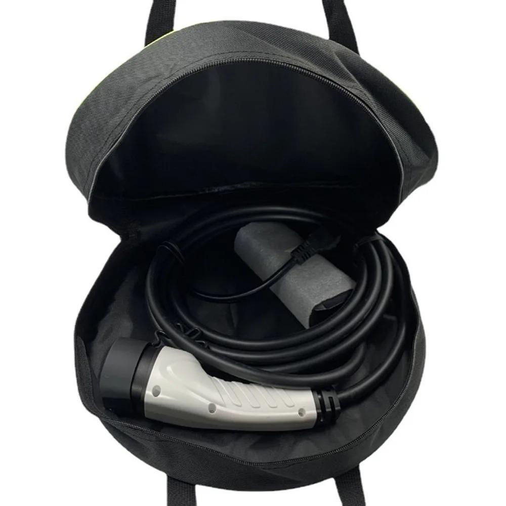 Large Car Hose Storage Bag Multifunctional EV Charging Cable Bag 1680D Oxford Cloth  Storage Organizer For Charging Cables Cords