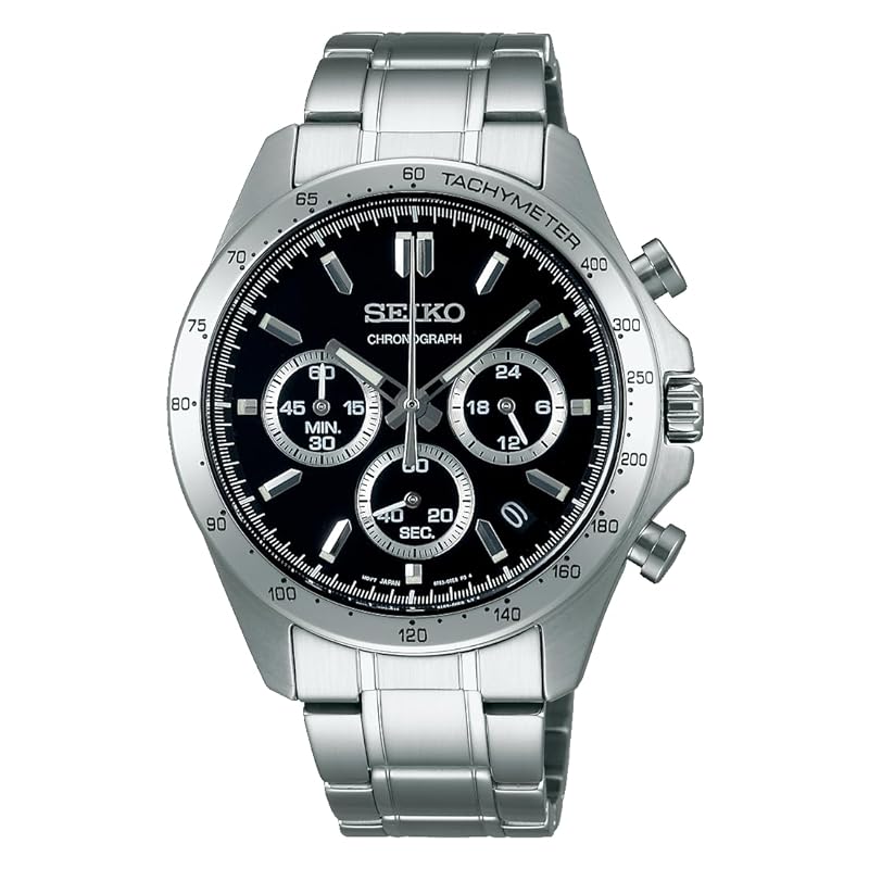 

[Seiko Watch] watch seiko selection Quartz chronograph (three horizontal eyes) SBTR013 men s silver
