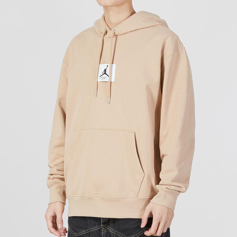 Jordan Essential Statement Fleece Pullover Hoodie Men Hoodies Khaki DQ7339-277