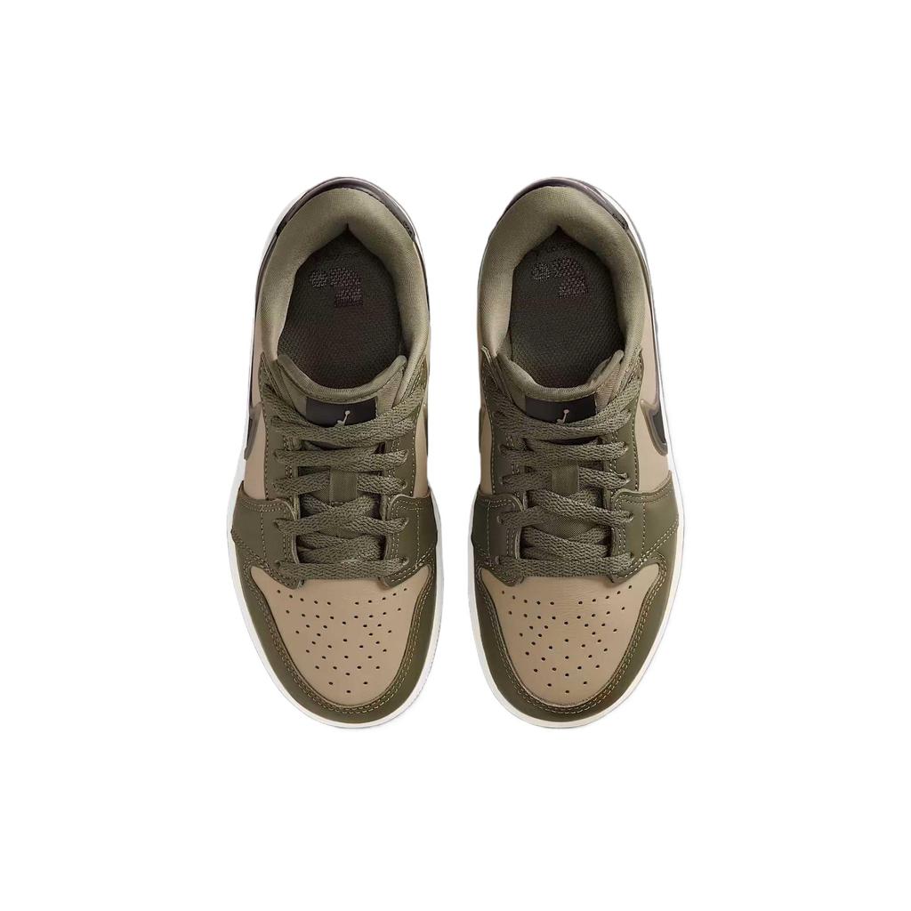 Jordan 1 Low RM GS Olive Green Kids Sneakers HQ2024-200