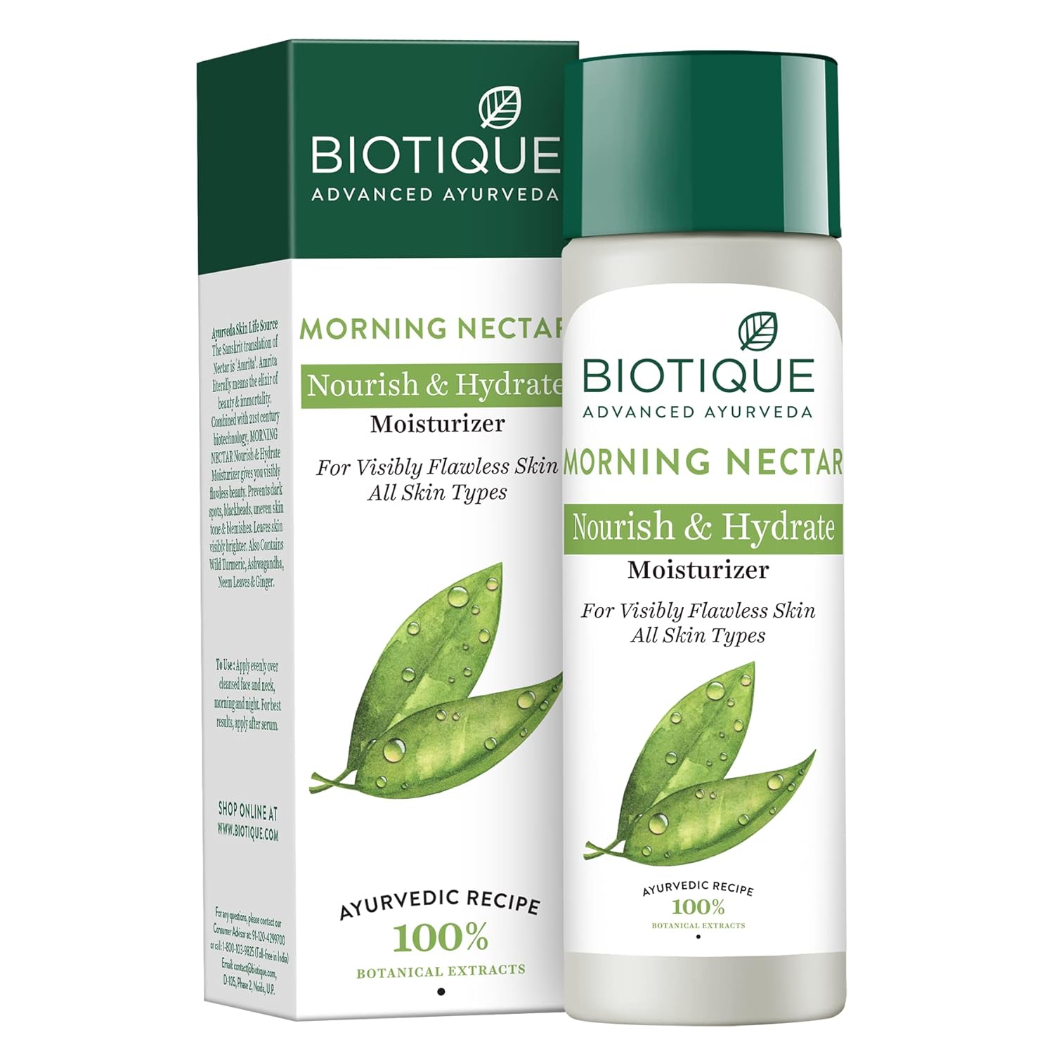 

Biotique Morning Nectar Лосьон-увлажнитель для безупречной кожи 190 мл – Увлажняет, Осветляет, Предотвращает появление пигментных пятен и несовершенств