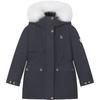 HAZZYS Girls' Mid-Length Goose Down Hooded Jacket