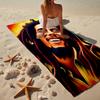 Bob music Vibrant Art Beach Towel, Super Soft Microfiber, Gift for Her/Him, Birthday, for Pool, Beach, Travel, Home Decor Fan gifts