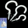 20Pcs Screw In Cup Hooks Ring Dining Holder Jewelry Hanger Bar Tool