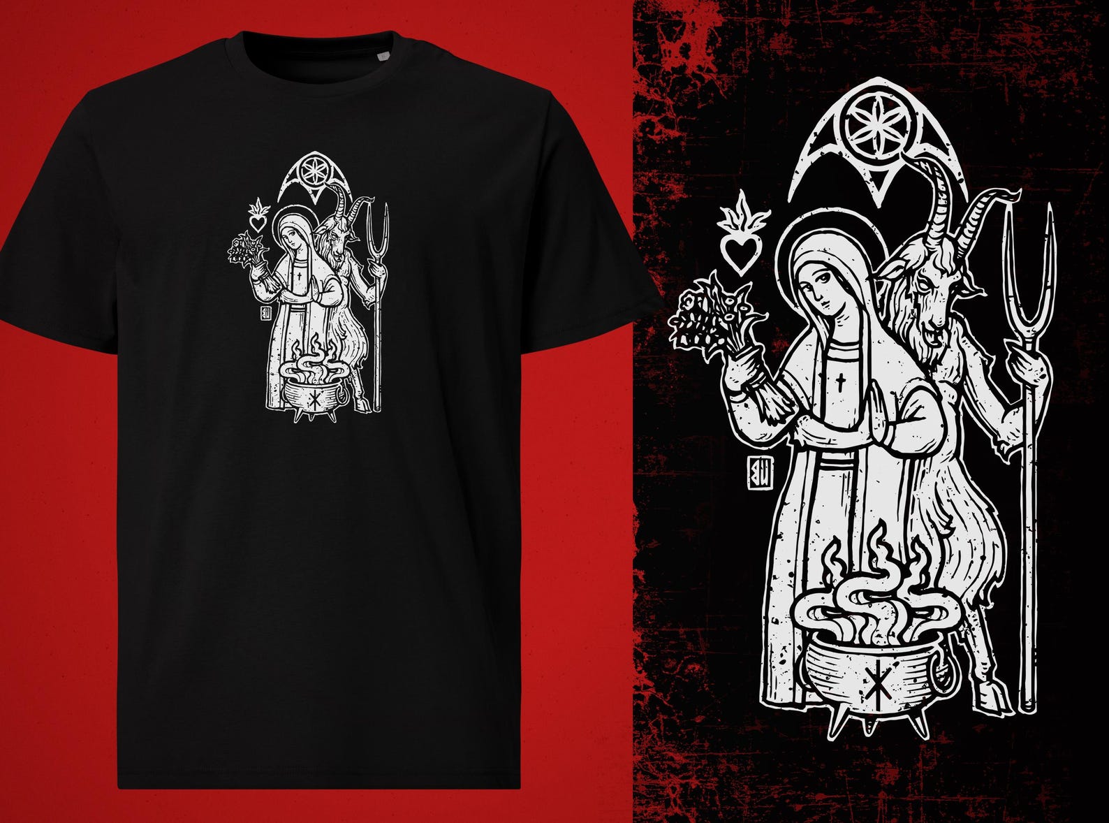 Folkloric Heretic T-Shirt (white print) 3XL