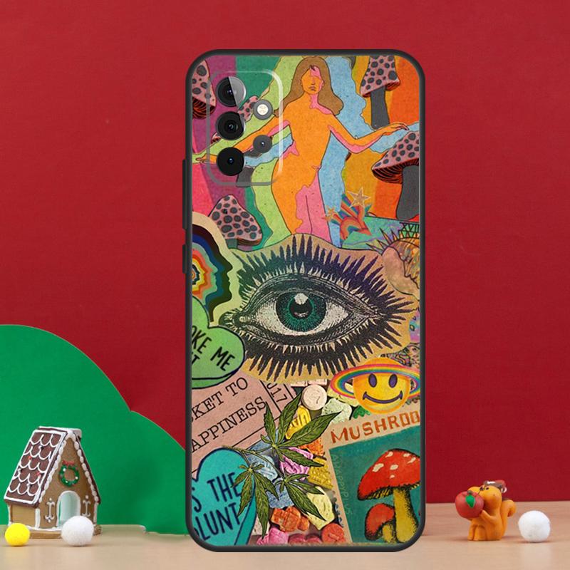 Eye Illustration Case For Samsung Galaxy A36 A56 A06 A13 A53 A32 A12 A22 A52 A35 A17 A16 A55 A15 A54 A34 A14
