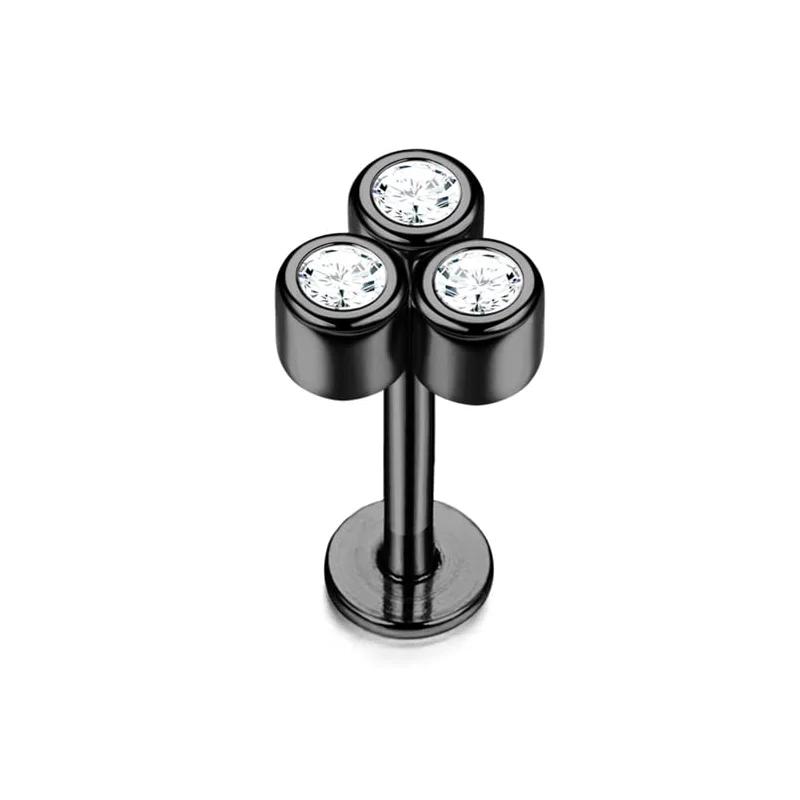 Bobisty 1pc Tragus Piercing Jewelry for Women Men Helix Cartilage Conch Earring Nose Stud Stainless Steel Medusa Labret Lip Ring