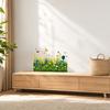 Self-Adhesive Wall Stickers Green Grass Wall Corner Stickers Flowers Butterflies Baseboard Skirting Line