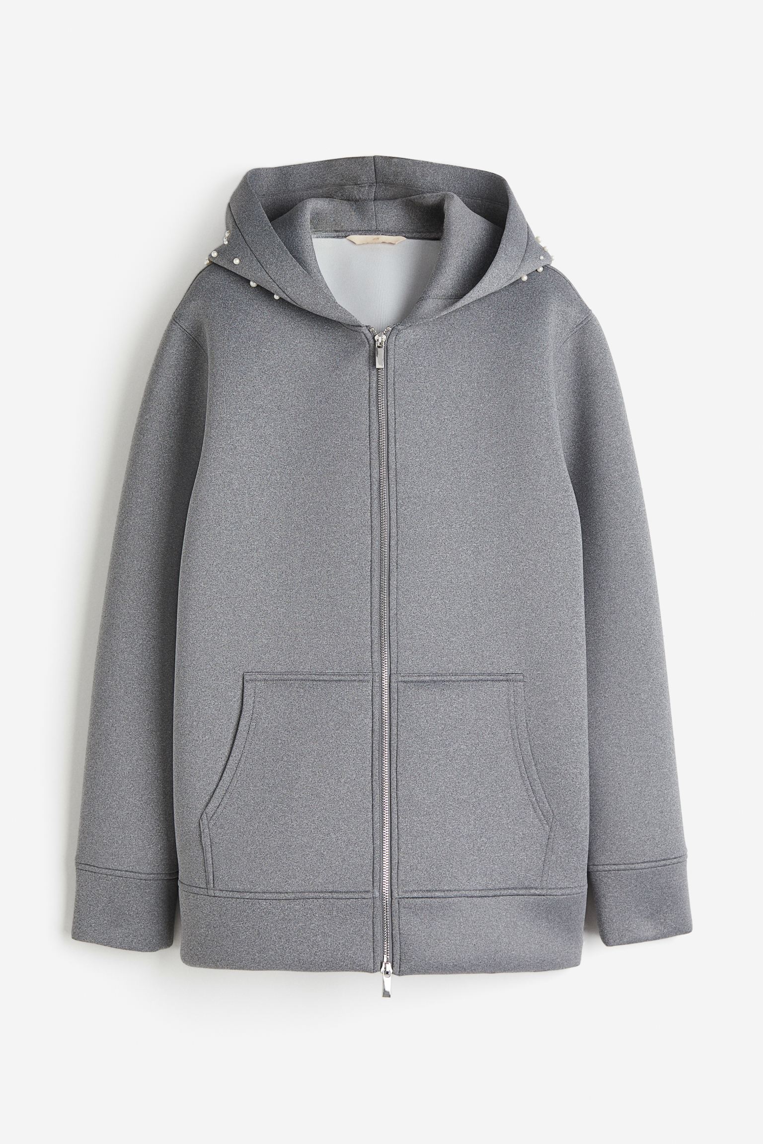

Bead-decorated hoodie