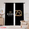 2pcs,2D Plane Printing Curtain Popular King and Queen (35) Versatile Polyester Fabric (without Rod) Decorations Inside Perfect