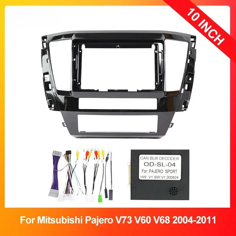 For Mitsubishi Pajero Sport 2016-2021 Fitting Panel Kit Adapter Android Radio Dashboard Car Frame Fascia 9/10.1 Inch