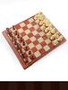 AIA UB Magnetic Wood Grain Plastic Chess Set - Portable Folding Board for Competition and Training, Available In Small and Large Sizes