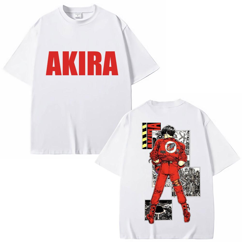 Japanese Anime Akira T Shirts Science Fiction Movie Shotaro Kaneda Manga T-shirt Men Women Cotton High Quality Tees