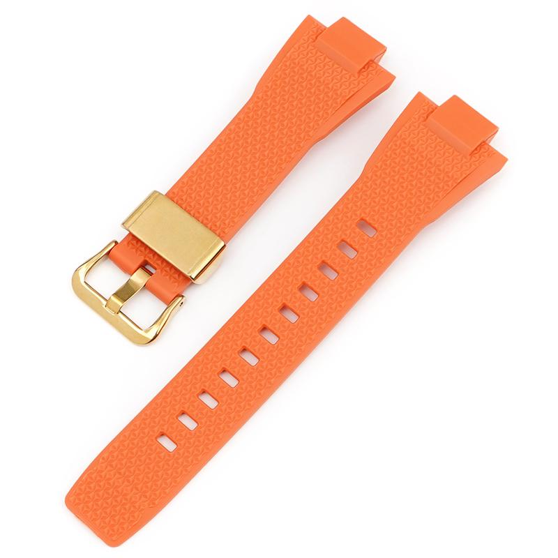 Watch Accessories For Casio G-SHOCK GST-B400 Series Resin Strap Men's Sports Waterproof Rubber Replacement Watchband Bracelet