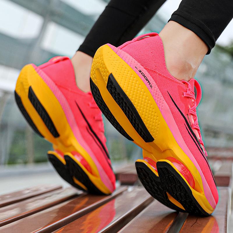 Men's and Women's Marathon Running Shoes, Spring and Summer, Shock-absorbing and Breathable Training Shoes, Lightweight Student Shoes