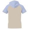 Men's Straight Shoulder Short-sleeved Hoodie T-shirt Sweatshirt