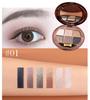 Silky Six-Color Earth Tone Eyeshadow Palette: Matte & Pearlescent Shades for Beginners