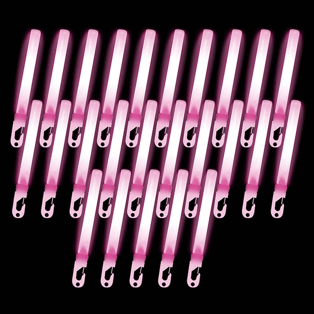 

25-Pack Pink Lumica Large Flash (Conventional Type) Bulk Pack for Commercial Use, Perfect for Concerts, Live Events, Festivals, and Summer Vacations