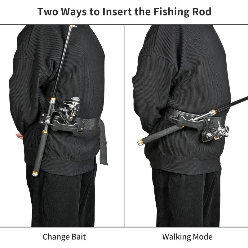 1Pc Fishing Belts Adjustable Waist Strap Rod Holder Belt Hook for Lure Fishing Hands Free Support Portable Carrier