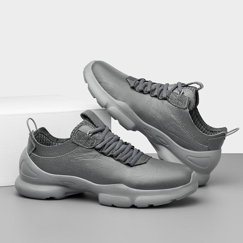 Fashion Genuine Leather Male Lace-Up Outdoor Shoes Male Comfortable Fashion Sneakers Formal Casual Footwear All-match Mens Walking Shoes