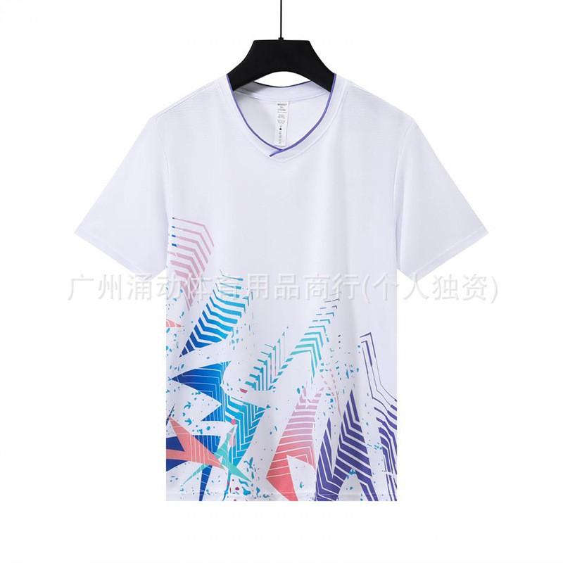 Quick-Dry Breathable Sport T-Shirt Badminton Tennis Volleyball Unisex Adult Kids Athletic Wear