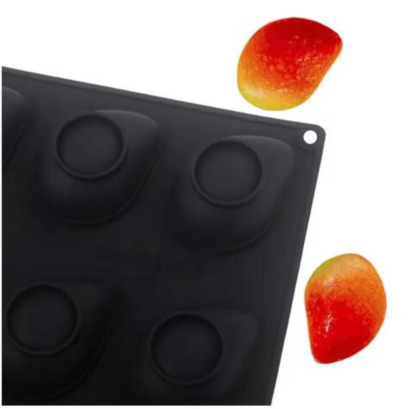 Moule en Silicone 12 cavités pour Gâteaux Mousse Mangue Moule en Silicone Forme Fruit pour Chocolat Moule en Silicone pour Pâtisseries Françaises