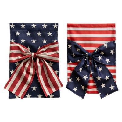 Decorative Garden Flag For American Independence Day Celebration Fade Resistant Fabric Yard Flag Ornament