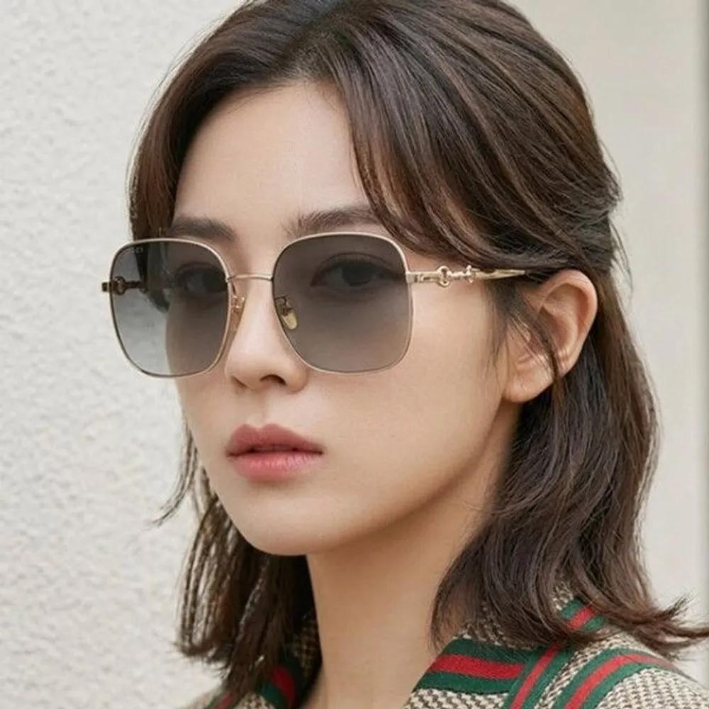 

[Gucci] Sunglasses GG2053S 002 Gold Metal Frame Oversized Fit Women Men