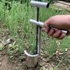 Attrezzo Manuale per Piantare in Metallo Piantatore Resistente in Metallo Trapiantatore Portatile Regolabile Per Alberi da Frutto Fiori Piantine di Verdura
