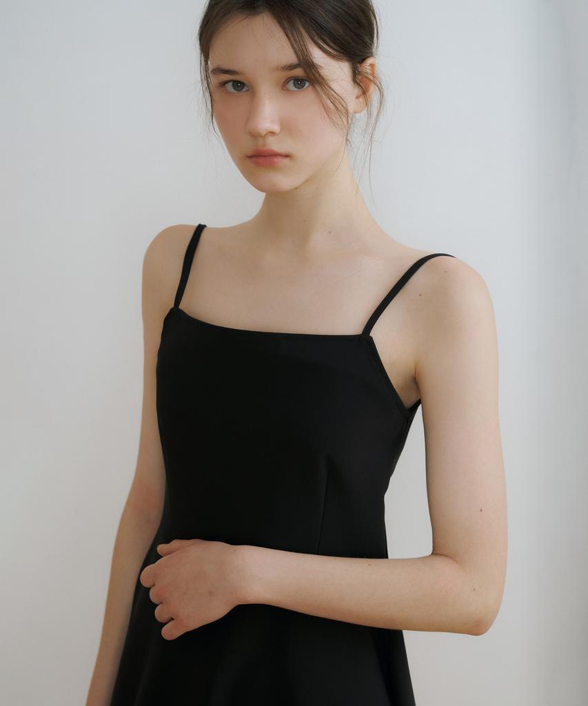 REORG Ce Sleeveless Flare Mini Ops Black