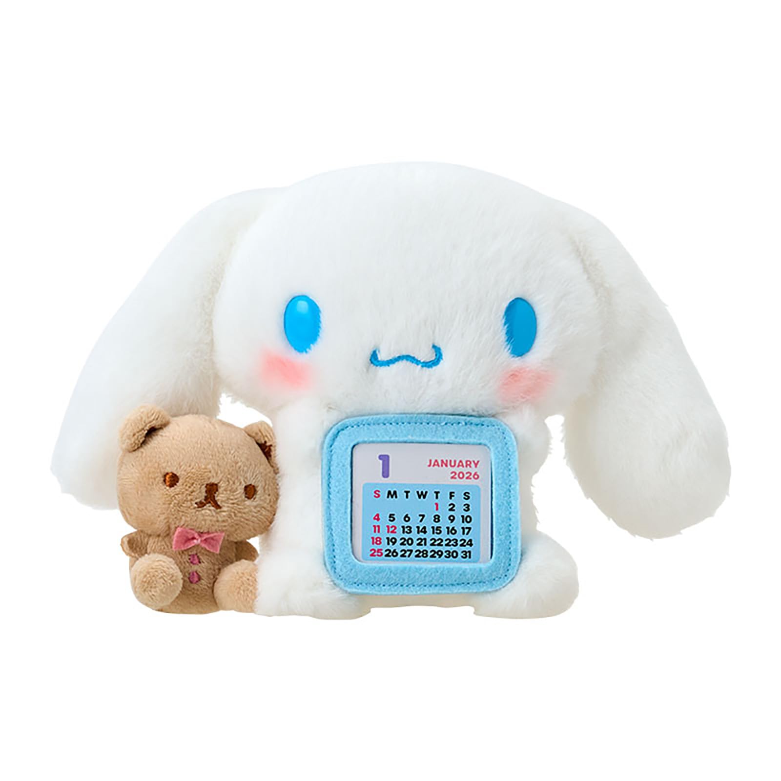 

Sanrio 2026 Cinnamoroll Плюшевый и Бумажный Настольный 622869 Календарь, Полиэстер, ПВХ, Календарь,