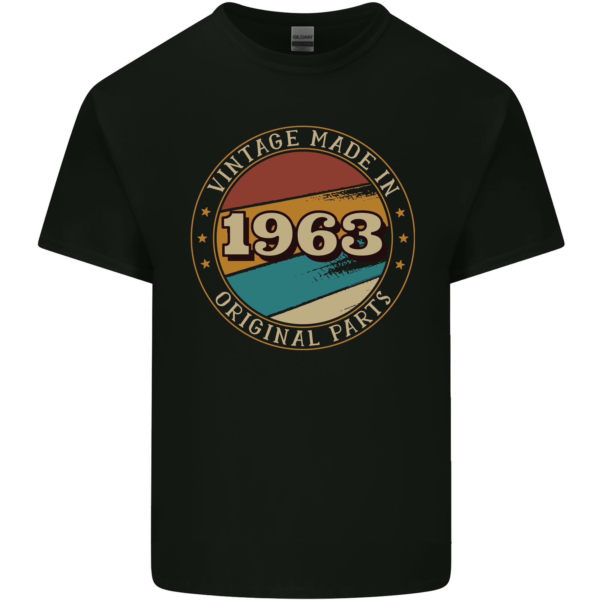 63rd Birthday Vintage Made In 1963 Unisexs Light Cotton TShirt S