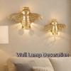 Handcrafted Golden Bee Wall Sculpture 3D Wall Decoration Unique Animal Sculpture  Art Decor