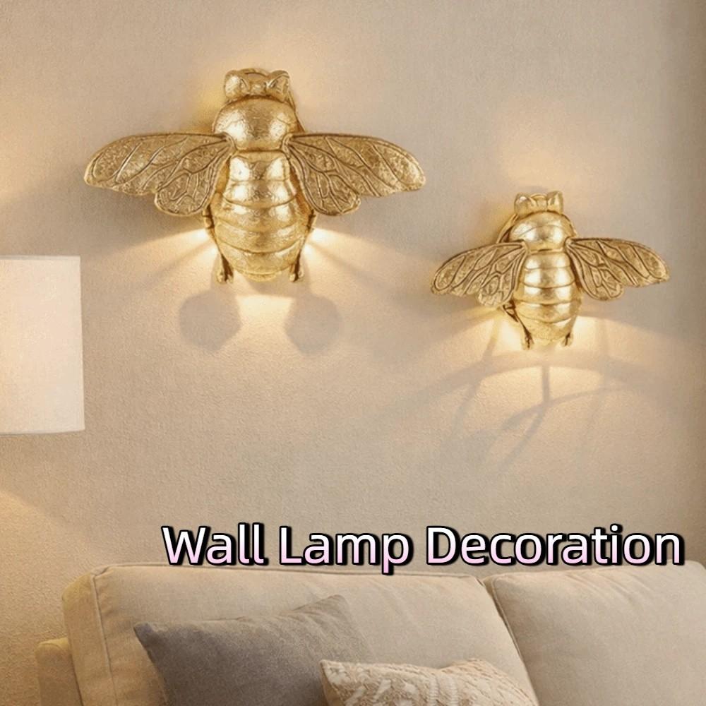 Handcrafted Golden Bee Wall Sculpture 3D Wall Decoration Unique Animal Sculpture  Art Decor