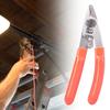Professional 4 Port Fiber Cable Stripping Tool Adjustable Jaw Spring Mechanism Kevlars Shear Function