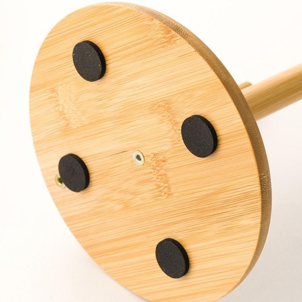 Minimalist Paper Towel Holder Bamboo Tissue Stand Multipurpose Vertical Paper Holder  Bathrooms