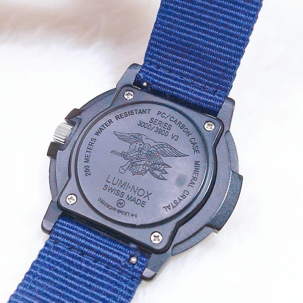 Used Working Item LUMINOX NAVY SEAL Navy Seals 3000/3900 V3 Blue Blue Dial Luminox