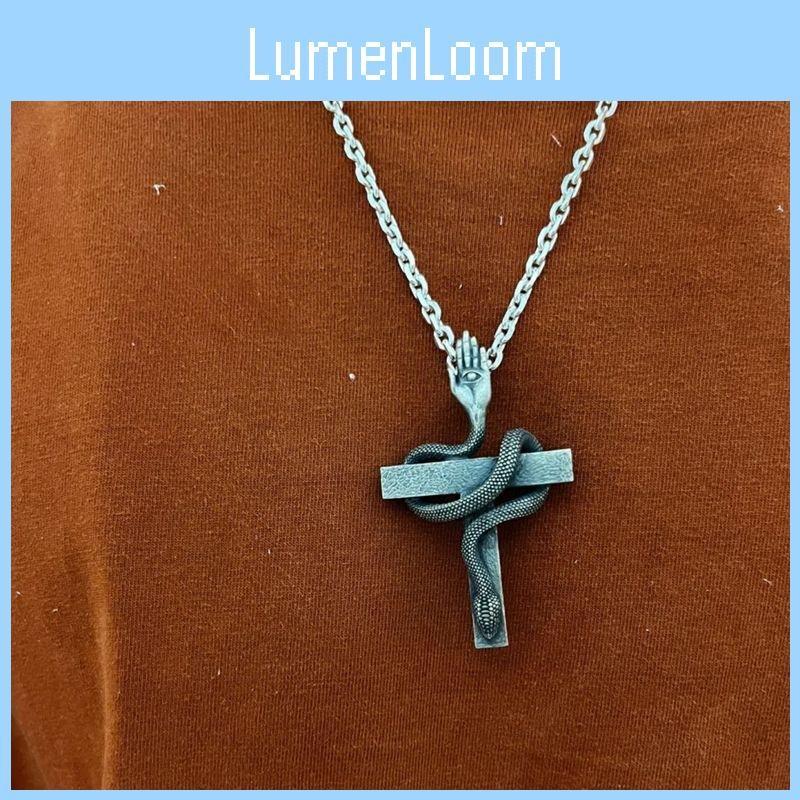 Snake Retro Theme Necklace Alloy Material Trendy Youth Gift Teens Decoration