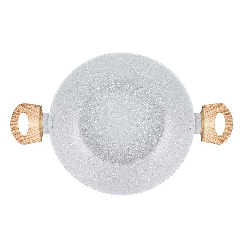 Forged Aluminum Casserole With Lid Kitchencook 24cm Stone_ft24tfi