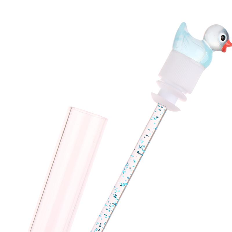 1Pcs Reusable Tube Eyelash Brush Eyebrow Brush Cute Duck Design  Rod Dust-Proof Eyelash Extension Tool Lash Mascara Wand