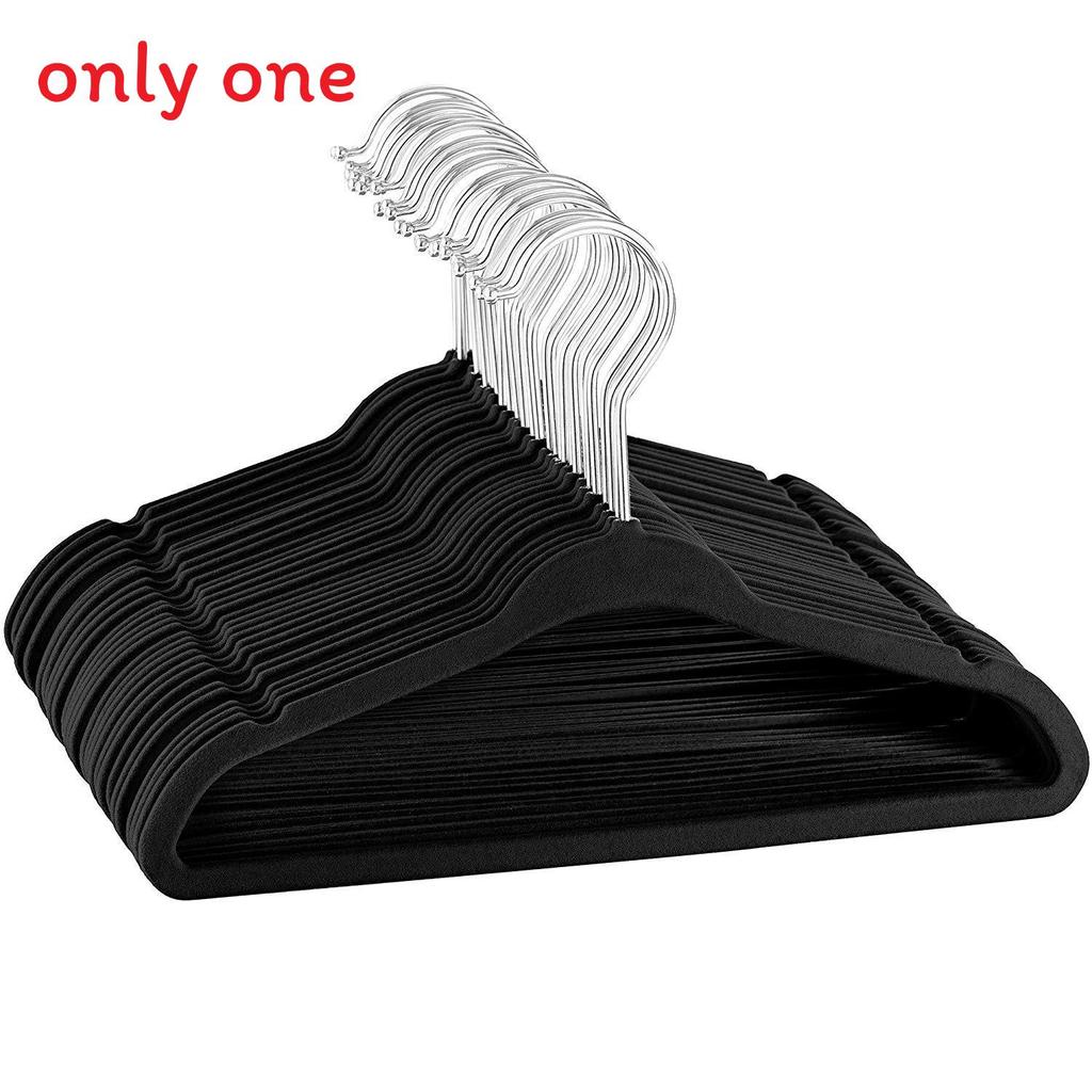 

Plastic Suede Baby Clothes Hangers With Nonslip Design For Kids Storage And Organization Black