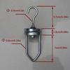 Durable Rustproof Rotating Spinner Hooks Adjustable Steel Material Swivel Hooks Multi-Purpose Heavy Duty Hooks