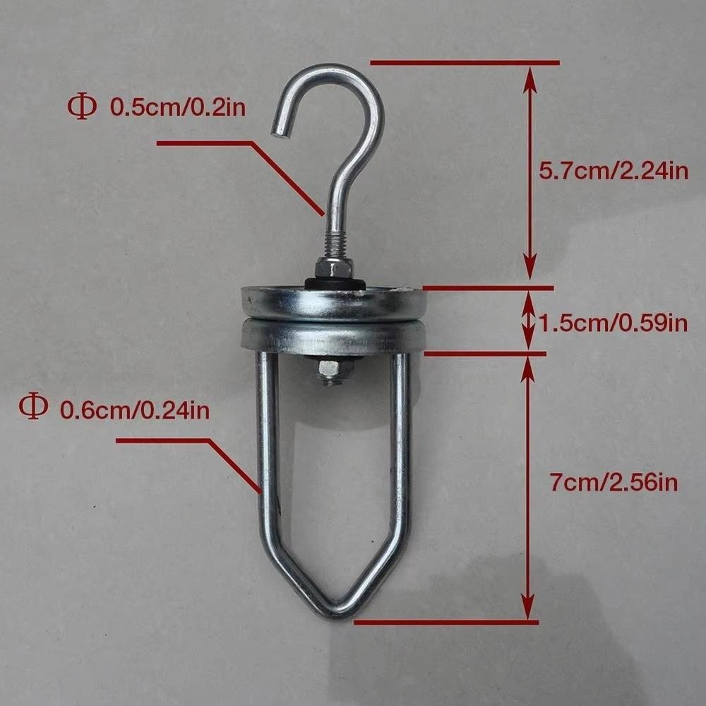 Durable Rustproof Rotating Spinner Hooks Adjustable Steel Material Swivel Hooks Multi-Purpose Heavy Duty Hooks