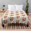 Sloth Flannel Throw Blanket Cute Animals Pattern Blanket for Kids Girls Boys Gifts Warm Lightweight Super Soft for Bed Couch