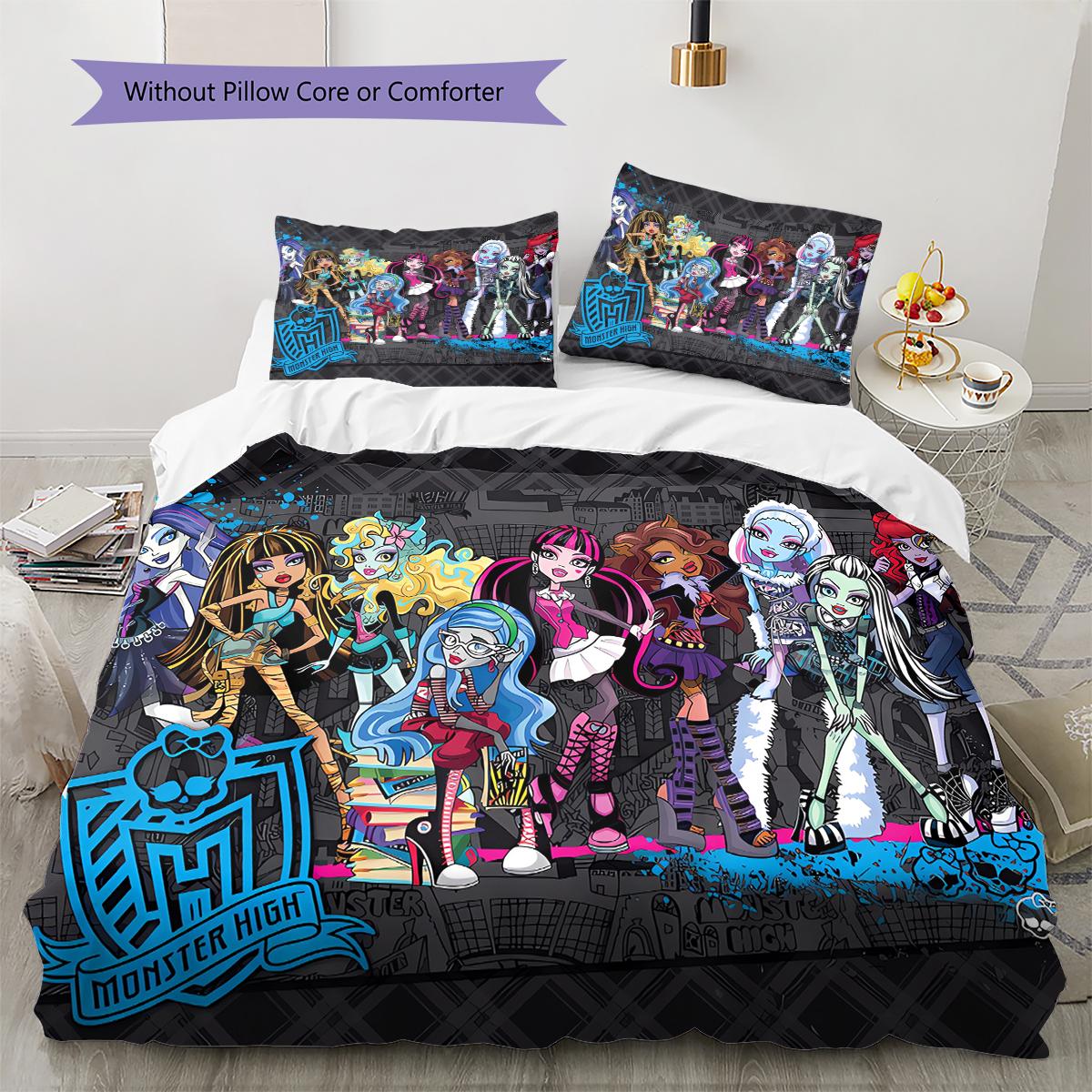 Monster High raksta gultasveļas sega un
