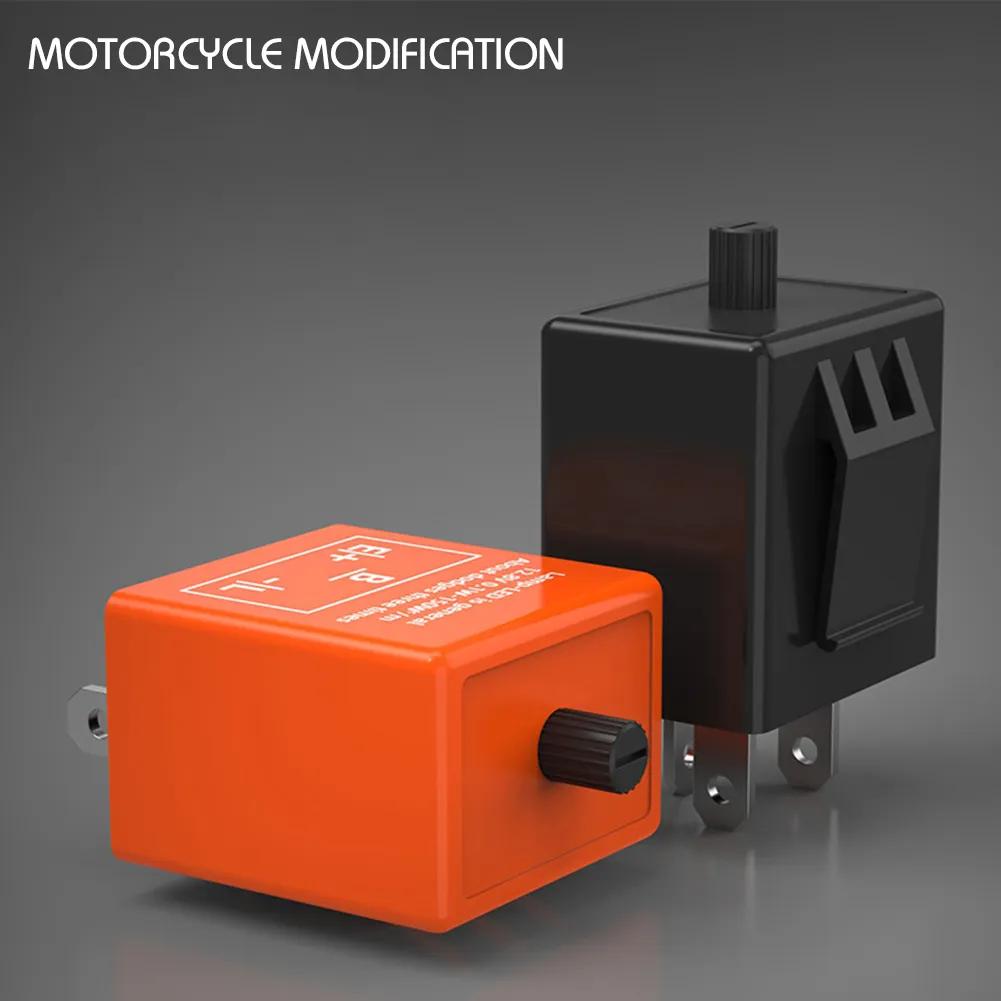 12v 3 Pin Adjustable LED Flasher Relay Motorcycle Turn Signal Lights LED Flashing Converter Tool Electronics Regulator Kit