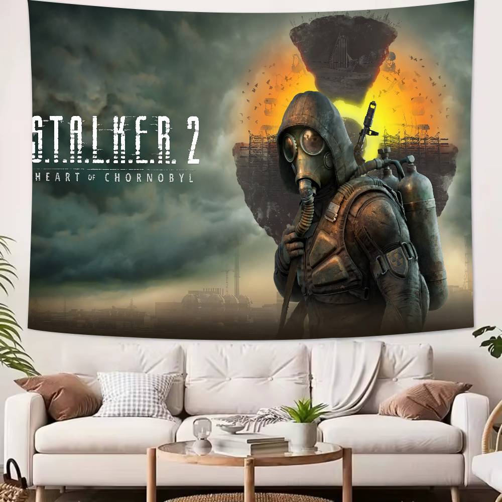 Horror Thriller Adventure Game SSTALKER Series Game Tapestry Decoration Bedroom Dormitory Background Living Room Club Tapestry